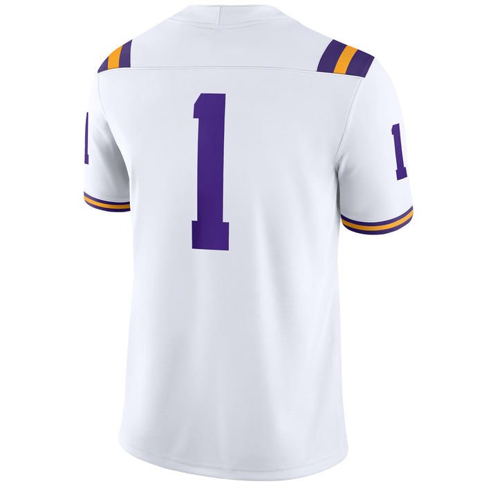 LSU Tigers Nike #1 Team Replica Football Jersey – White