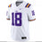 LSU Tigers Nike #18 Team Replica Football Jersey – White