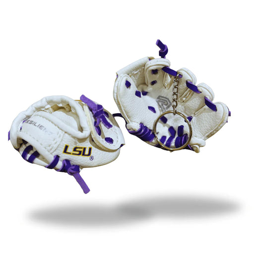 LSU Tigers Resilient Replica Mini Baseball Glove Keychain