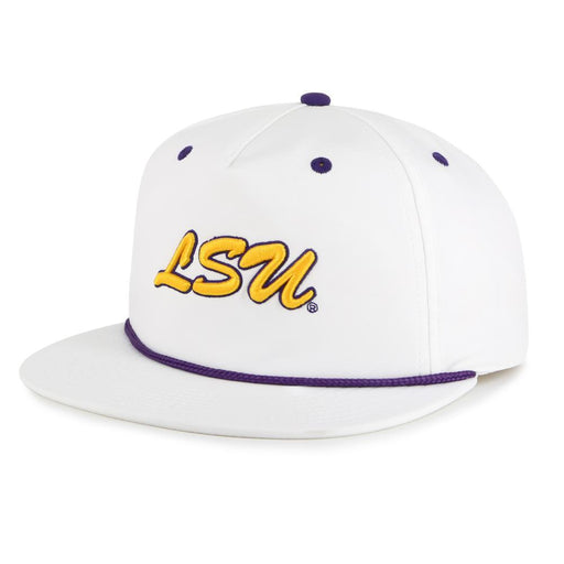 LSU Tigers The Game Lightweight Game Changer 5-Panel Rope Hat - White