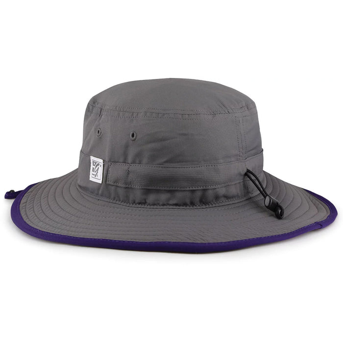 LSU Tigers The Game Retro Circle Boonie Performance Bucket Hat - Grey