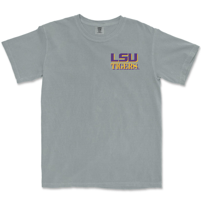 LSU Tigers Tiger Band Garment Dyed T-Shirt - Granite