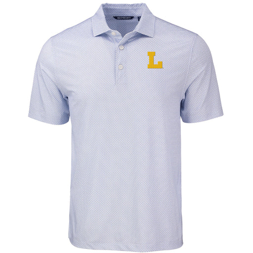 LSU Tigers Cutter & Buck Vault L Pike Eco Diamond Dot Print Stretch Polo - Hyacinth