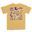 LSU Tigers Vintage Watermarks Garment Dyed T-Shirt - Mustard