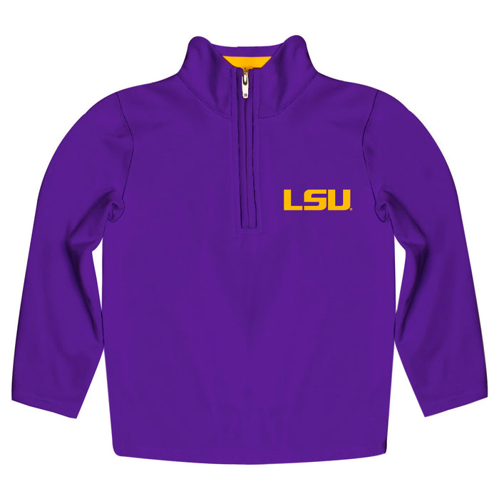 LSU Tigers Vive La Fete Felix Performance Kids 1/4 Zip Pullover - Purple