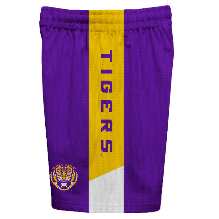 LSU Tigers Vive La Fete Kid's Gameday Sublimated Pocket Shorts