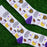 Louisiana Bonfolk Woven Tiger Football Socks- White