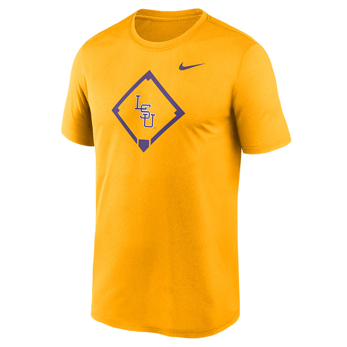 LSU Tigers Nike Baseball Icon Legend Dri-Fit Performance T-Shirt - Gold