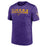 LSU Tigers Nike Baseball Velocity Dri-Fit Performance T-Shirt - Purple