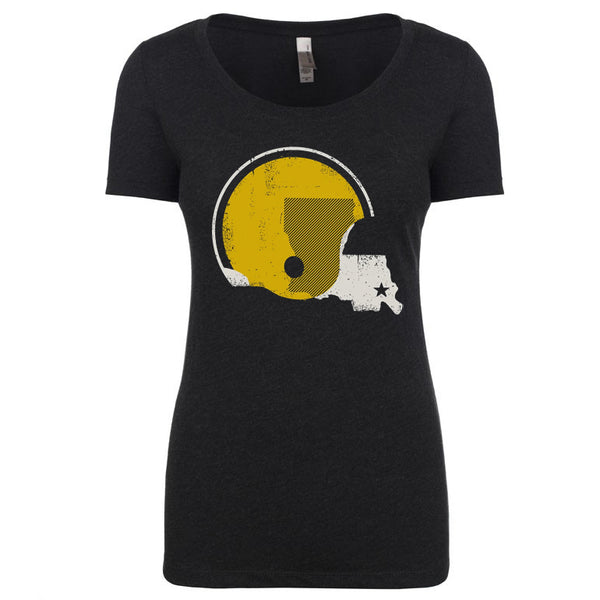 Women's Black and Gold NOLA T-Shirt - Saints