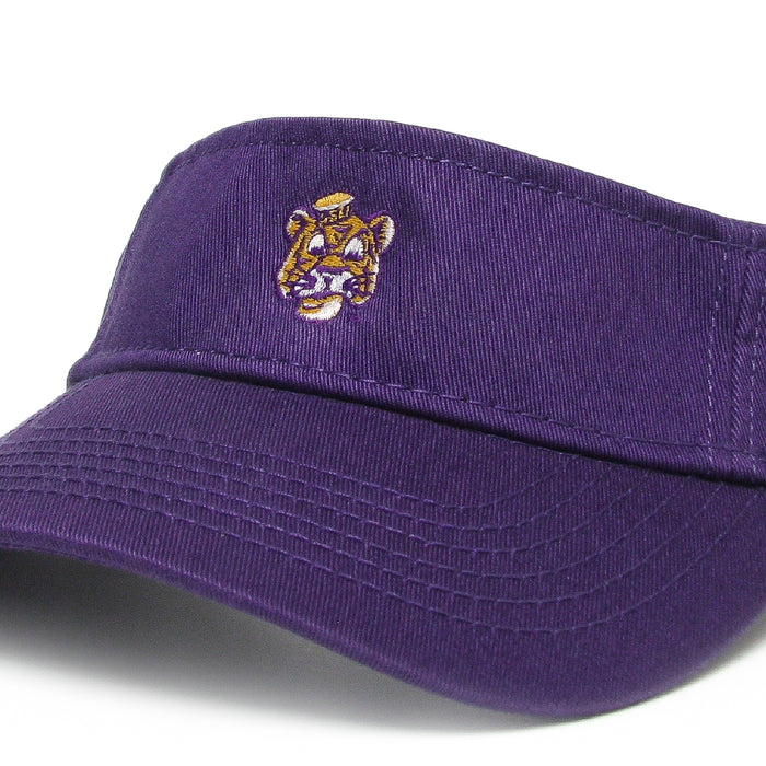 LSU Tigers Legacy Beanie Mike Relaxed Twill Visor - Purple