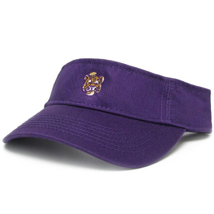 LSU Tigers Legacy Beanie Mike Relaxed Twill Visor - Purple