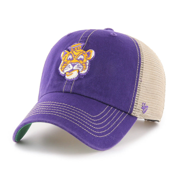 LSU Tigers 47 Brand Script Downdraft Mesh 47 Trucker Hat - Grey — Bengals &  Bandits