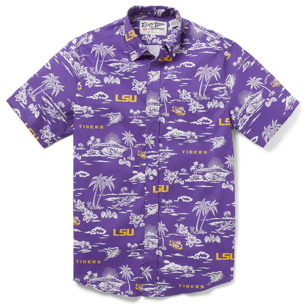 Men's Reyn Spooner Purple LSU Tigers Classic Button-Down Shirt