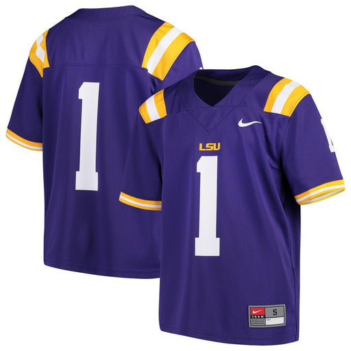 LSU Tigers Nike #1 Ja'Marr Chase Youth Replica Football Jersey – White —  Bengals & Bandits